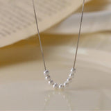 925 Sterling Silver Pearl Necklace Women Pendant Jewelry