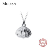 Sterling Silver Shell Necklace with Freshwater Pearl Pendant