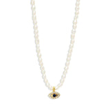 S925 Silver Pearl Star Moon Pendant Necklace for Women