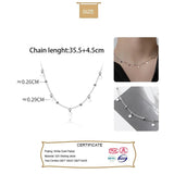 TrustDavis Choker Necklace Link Chain Party Small Tassel Circle Beads Charm