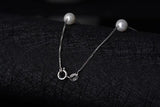 925 Silver 12 PCS 6mm Pearl Box Chain Choker Necklace