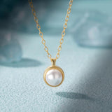 S925 Sterling Silver Pearl Wedding Necklace for Women
