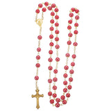 Christmas Crosses Necklaces Faux Pearls Women Jewelry Alloy