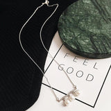 925 Silver Zircon Shell Pearl Necklace Pendant for Women