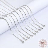 925 Sterling Silver Necklace Chain for Pendant DIY Jewelry