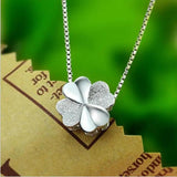 LUKENI Lucky Clover Pendant Necklace 925 Sterling Silver Lady Jewelry