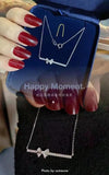 S925 Silver Bowknot Necklace Set for Women