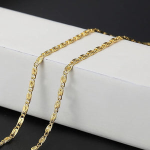 925 Silver Chain Necklace 2MM for Wedding Gift