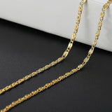 925 Silver Chain Necklace 2MM for Wedding Gift