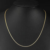 925 Silver Chain Necklace 2MM for Wedding Gift