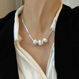 925 Sterling Silver Geometric Necklace for Women