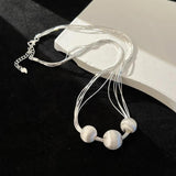925 Sterling Silver Geometric Necklace for Women