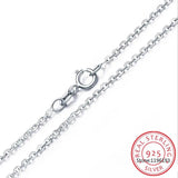 Pink Crystal Sakura Pendant 925 Sterling Silver Necklaces For Women