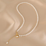 925 Silver Pearl Shell Heart Choker Necklace Women Fine Jewelry