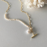 Baroque Freshwater Pearl 14K Filled Chain Necklace for Women