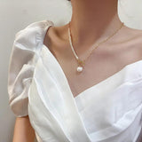 Baroque Freshwater Pearl 14K Filled Chain Necklace for Women