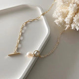 Baroque Freshwater Pearl 14K Filled Chain Necklace for Women