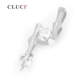 925 Sterling Silver Bamboo Pearl Pendant Mounting