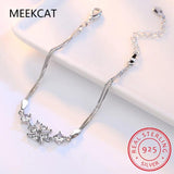 925 Silver Princess Cut Moissanite Bangle Wedding Bracelet