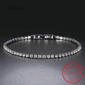 2mm Moissanite Tennis Bracelet 925 Silver