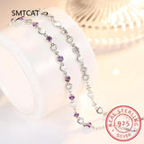 925 Silver Heart Cut Moissanite Diamond Bracelet Bangle