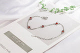 925 Silver Multicolour Moissanite Gemstone Chain Bracelet Bangle