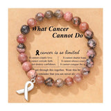 Rose Quartz Breast Cancer Bracelet Pink