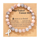 Rose Quartz Breast Cancer Bracelet Pink