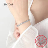 5mm Moissanite Tennis Bracelet 925 Sterling Silver Bangle Wedding Sparkles