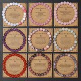 Rose Quartz Amethysts Amazonite Beads Bracelet Lucky Jewelry Gift