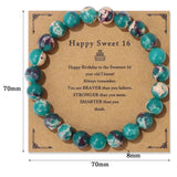 Rose Quartz Amethysts Amazonite Beads Bracelet Lucky Jewelry Gift