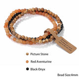 Stone Yoga Bracelets Cat Eye Grass Stone Healing Bracelet