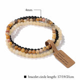 Stone Yoga Bracelets Cat Eye Grass Stone Healing Bracelet