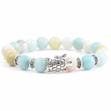 Turtle Animal Charm Beaded Bracelet Agate Turquoise Jewelry