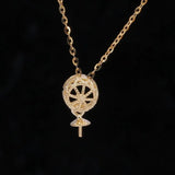 Silver Lace Pendant Necklace Holder