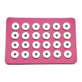 Snap Jewelry Display Board for 12mm & 18mm Buttons, Flannel PVC Holder