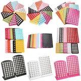 Snap Jewelry Display Board for 12mm & 18mm Buttons, Flannel PVC Holder