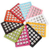 Snap Jewelry Display Board for 12mm & 18mm Buttons, Flannel PVC Holder