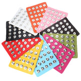 Snap Jewelry Display Board for 12mm & 18mm Buttons, Flannel PVC Holder
