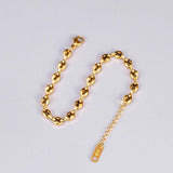 Stainless Steel Pig Nose Coffee Beans Chain Bracelet
