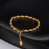 Stainless Steel Pig Nose Coffee Beans Chain Bracelet