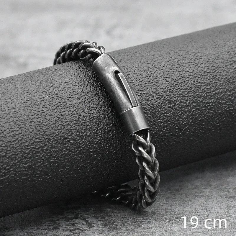 Men's Steel Chain Punk Charm Bracelet