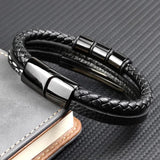 Customized Leather Bracelet for Men Women Personalized Letter Name Wristband