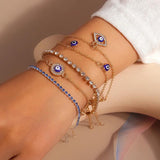 Bohemian Crystal Lucky Eye Bracelets Bangle For Women