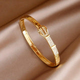Crystal Belt Shaped Bangles for Women