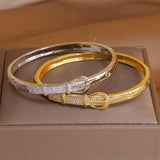Crystal Belt Shaped Bangles for Women