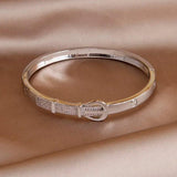 Crystal Belt Shaped Bangles for Women