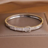 Crystal Belt Shaped Bangles for Women