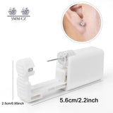 Disposable Ear Piercing Gun Kit with Crystal Ear Studs