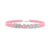 Gothic DADDYS GIRL Letters Choker Necklace Custom Name Collar